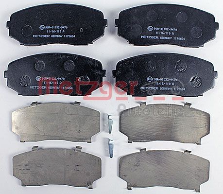 METZGER 1170654 Bremsbelagsatz, Scheibenbremse